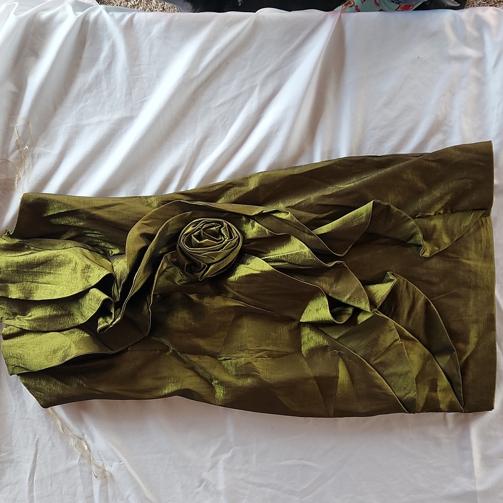Lenovia Green Strapless Dress